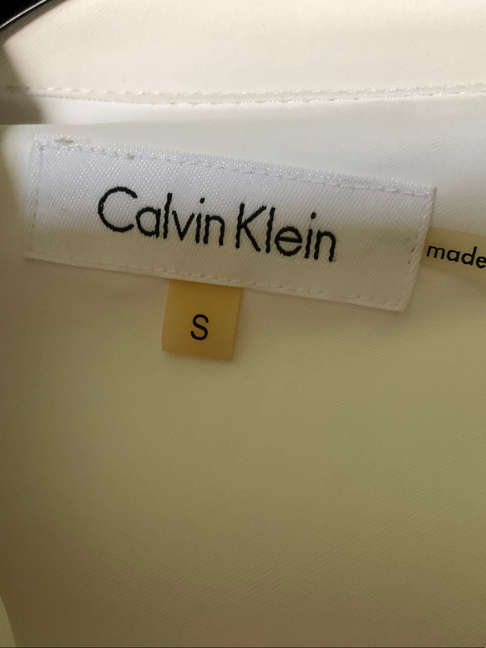 Calvin Klein white Button-Down Drawstring jacket - Picture 2 of 8